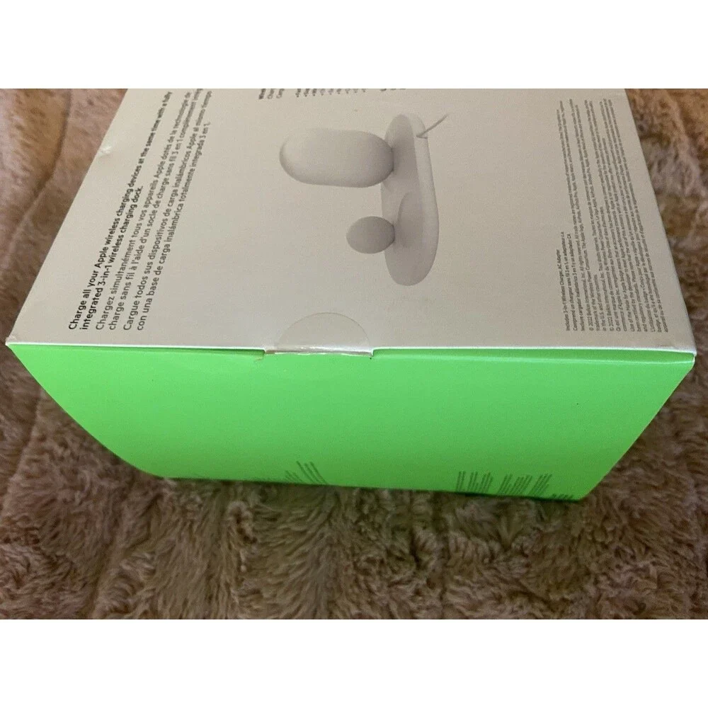 Belkin 3-in-1 Wireless Charging Station for iPhone, Apple Watch, Air Pods White